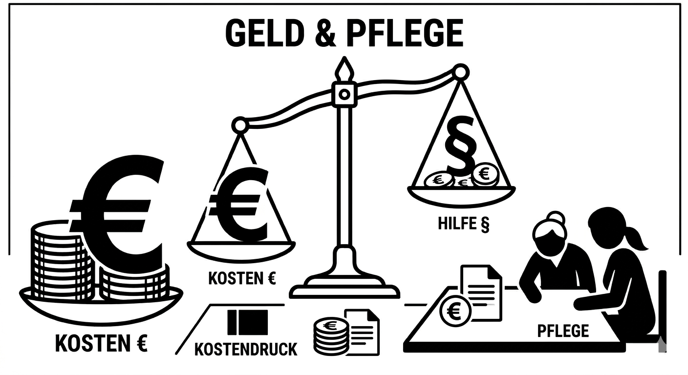 Geld und Pflege